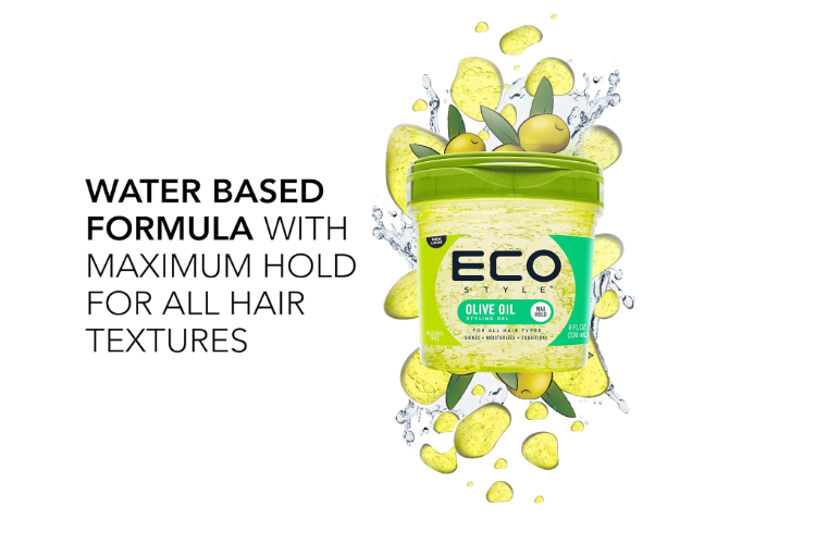 ECO STYLING GEL OLIVE OIL 8OZ 16OZ 32OZ 5LB ASSORT SIZES: 8OZ