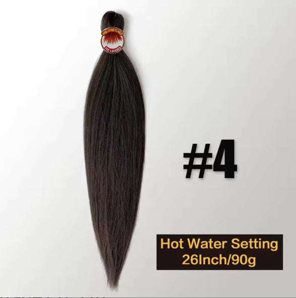 Yaki straight, pre stretched hair, 26inch